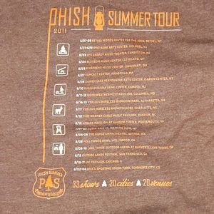 Tops - Phish 2011 Summer Tour Tee Tops - Phish 2011 Summer Tour Tee